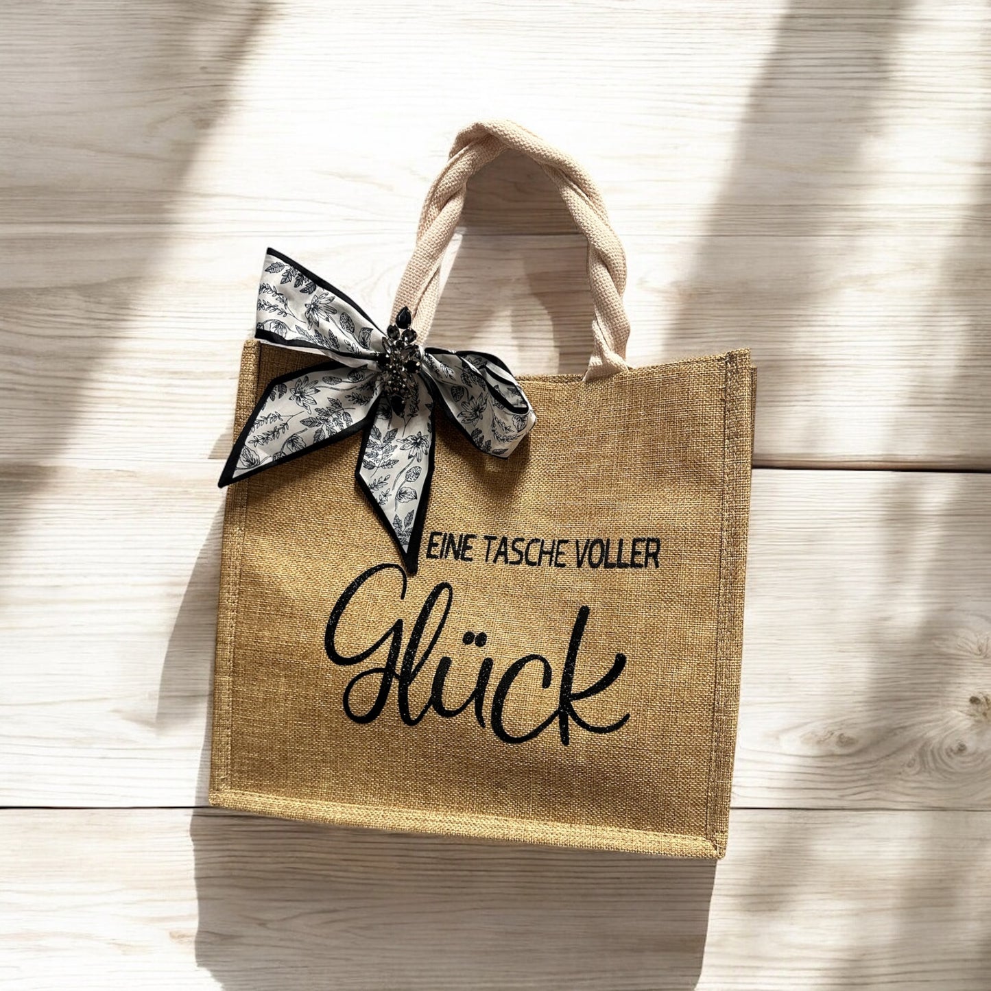 L25-02 Deine personalisierte Jutetasche „Tasche voller Glück“