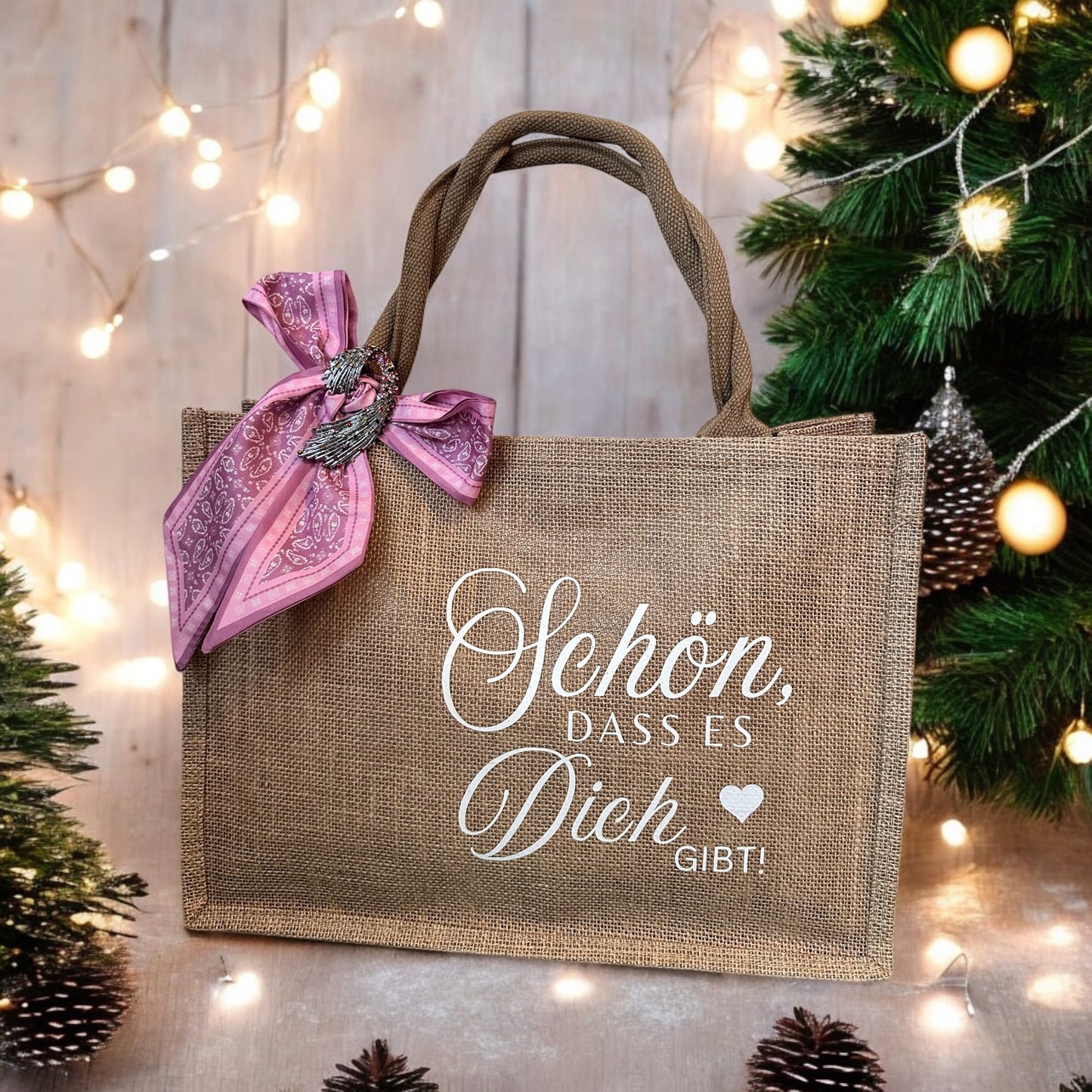 L25-05 Deine personalisierte Jutetasche „Schön, dass es dich gibt“