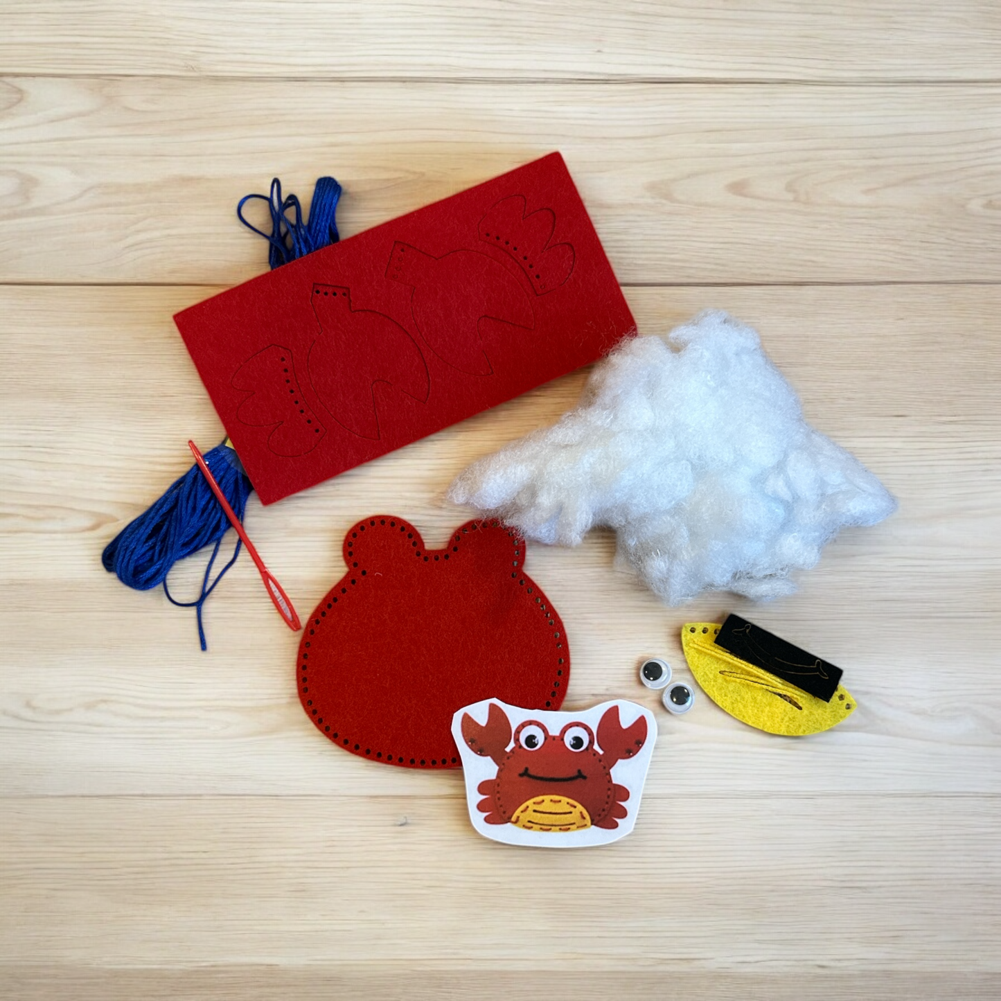K25-18 Krebs zum Selbernähen – Kreativspaß für Kinder