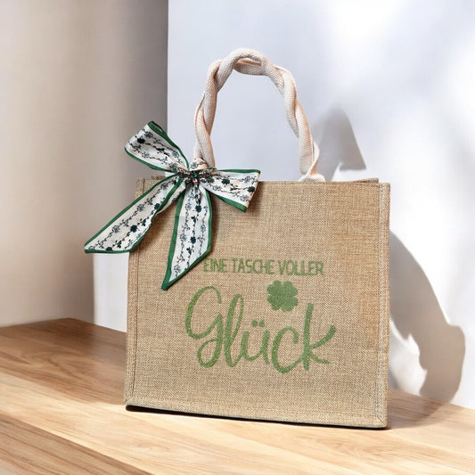 L25-01 Deine personalisierte Jutetasche „Tasche voller Glück“